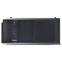 GABINETE GAMER TRON PRETO 7 CORES LED JANELA ACRÍLICA FUME FULL WINDOW FONTE EMBAIXO COM COVER - 09GATR-7 - comprar online