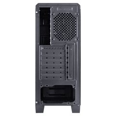 GABINETE GAMER TRON PRETO 7 CORES LED JANELA ACRÍLICA FUME FULL WINDOW FONTE EMBAIXO COM COVER - 09GATR-7 na internet