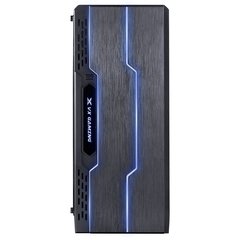 GABINETE GAMER TRON PRETO 7 CORES LED JANELA ACRÍLICA FUME FULL WINDOW FONTE EMBAIXO COM COVER - 09GATR-7 na internet