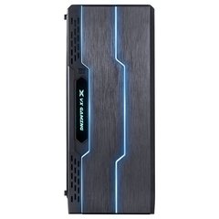 GABINETE GAMER TRON PRETO 7 CORES LED JANELA ACRÍLICA FUME FULL WINDOW FONTE EMBAIXO COM COVER - 09GATR-7 - loja online