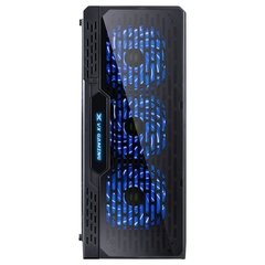 GABINETE GAMER LUMIA PRETO COM 7 CORES LED, 3 FANS RGB E ACRÍLICO FULL WINDOW FONTE EM BAIXO COM COVER 09GALM7-3RGB - comprar online