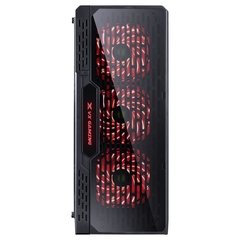 GABINETE GAMER LUMIA PRETO COM 7 CORES LED, 3 FANS RGB E ACRÍLICO FULL WINDOW FONTE EM BAIXO COM COVER 09GALM7-3RGB - comprar online