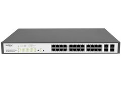 SWITCH GERENCIAVEL INTELBRAS INET 4760009 SG2404 POE 24 PT GIGABIT ETHERN. 4 MINI-GBIC COMPART. na internet