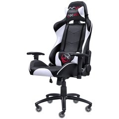 CADEIRA GAMER MAD RACER V8 BRANCO COM RODAS EM GEL - MADV8BCGL na internet