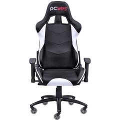 CADEIRA GAMER MAD RACER V8 BRANCO COM RODAS EM GEL - MADV8BCGL