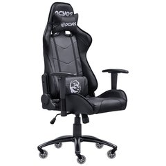 CADEIRA GAMER MAD RACER V8 PRETO COM RODAS EM GEL - MADV8PTGL - Preech Informática - Informática e suas tecnologias