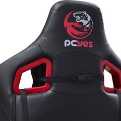 Imagem do CADEIRA GAMER MAD RACER V10 PRETO COM DETALHES EM VERMELHO E RODAS EM GEL - MADV10VMGL