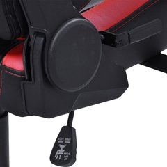 CADEIRA GAMER MAD RACER V10 PRETO COM DETALHES EM VERMELHO E RODAS EM GEL - MADV10VMGL