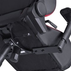 CADEIRA GAMER MAD RACER V10 PRETO COM DETALHES EM VERMELHO E RODAS EM GEL - MADV10VMGL na internet