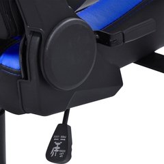 CADEIRA GAMER MAD RACER V10 PRETO COM DETALHES EM AZUL E RODAS EM GEL - MADV10AZGL - comprar online