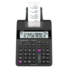 CALCULADORA COM BOBINA 2.0 LINHA, COM 2 CORES IMPRESSÃO, ACOMPANHA A FONTE DE ALIMENTAÇÃO HR-100RC-BK-B-DC PRETA