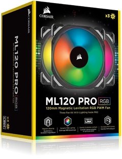 FAN PARA GABINETE ML120 RGB PRO 120MM PREMIUM COM LEVITAÇÃO MAGNÉTICA - CO-9050076-WW (PACK COM 3 UNIDADES) - Preech Informática - Informática e suas tecnologias