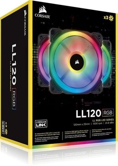 FAN PARA GABINETE LL SERIES 120MM RGB CO-9050072-WW (PACK COM 3 UNIDADES) - Preech Informática - Informática e suas tecnologias