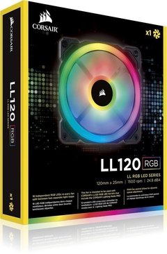 FAN PARA GABINETE LL SERIES 120MM RGB CO-9050071-WW - Preech Informática - Informática e suas tecnologias