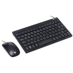 COMBO MINI TECLADO CHOCOLATE+MOUSE CORP FLAT ABNT2/1200DPI CABO USB 1.8M PRETO - DC120 na internet