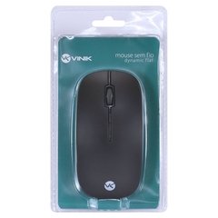 MOUSE SEM FIO 2.4 GHZ 1200 DPI DYNAMIC FLAT PRETO - DM100 - comprar online