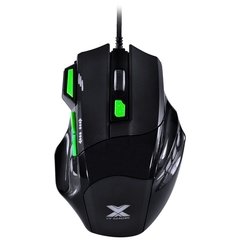 MOUSE VX GAMING BLACK WIDOW 2400 DPI AJUSTAVEL E 06 BOTÕES PRETO COM VERDE - GM106