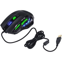 MOUSE VX GAMING BLACK WIDOW 2400 DPI AJUSTAVEL E 06 BOTÕES PRETO COM VERDE - GM106 - comprar online