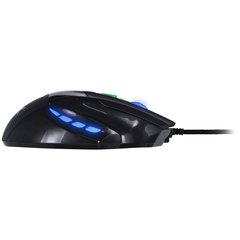 Imagem do MOUSE VX GAMING BLACK WIDOW 2400 DPI AJUSTAVEL E 06 BOTÕES PRETO COM VERDE - GM106