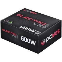 FONTE ATX 600W REAL ELECTRO V2 SERIES 80 PLUS WHITE 3 ANOS - ELV2WHPTO600W - Preech Informática - Informática e suas tecnologias