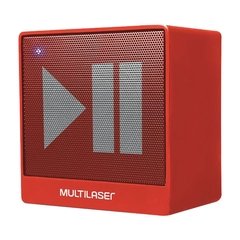 CAIXA DE SOM MINI BLUETOOTH AUXILIAR 8W VERMELHA SP279