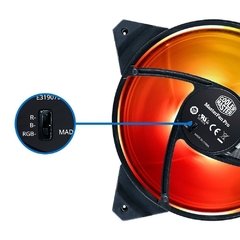 FAN PARA GABINETE MASTERFAN PRO 120MM AIR BALANCE RGB - MFY-B2DN-13NPC-R1 - comprar online