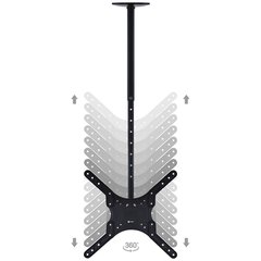 SUPORTE PARA TV DE TETO ATÉ 50" GIRO 360 PRETO - ST110F