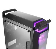 GABINETE MASTERBOX Q300P 2 FANS RGB - CONTROLADOR E SPLITTER - PAINEL LATERAL ACRÍLICO TRANSPARENTE - MCB-Q300P-KANN-S02 na internet