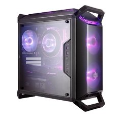 GABINETE MASTERBOX Q300P 2 FANS RGB - CONTROLADOR E SPLITTER - PAINEL LATERAL ACRÍLICO TRANSPARENTE - MCB-Q300P-KANN-S02