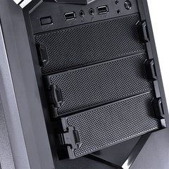 GABINETE VX GAMING AQUILA PRETO COM DETALHES VERMELHOS - AQSFVM na internet