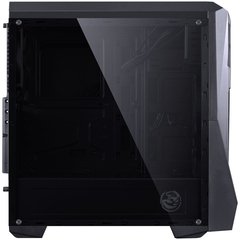 GABINETE MID-TOWER VTI PRETO COM 3 FANS LED VERMELHO LATERAL EM ACRÍLICO - VTIPTOPT3FCAF