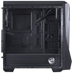 GABINETE MID-TOWER VTI PRETO COM 3 FANS LED VERMELHO LATERAL EM ACRÍLICO - VTIPTOPT3FCAF - comprar online