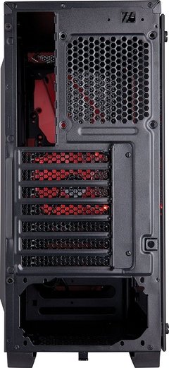 GABINETE CARBIDE SERIES SPEC-04 CC-9011117-WW PRETO / VERM VIDRO TEMPERADO ATX MID TOWER - loja online