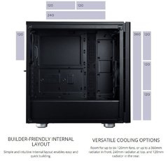 GABINETE CARBIDE SERIES 275R PRETO - VIDRO TEMPERADO - CC-9011132-WW na internet