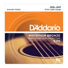 ENCORDOAMENTO PARA VIOLÃO AÇO EJ15 EXTRA LIGTH BRONZE