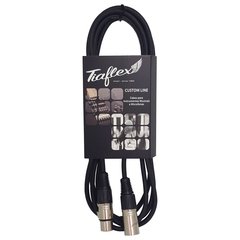 CABO MICROFONE 6MM XLR/XLR PRETO 1 METRO