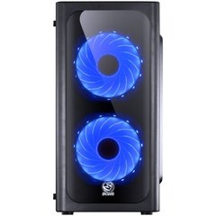 GABINETE MID-TOWER VENUS PRETO COM 2 FANS LED AZUL LATERAL EM ACRÍLICO - VENPTAZ2FCA - comprar online