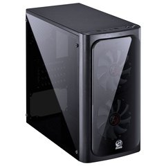 GABINETE MID-TOWER VENUS PRETO COM 2 FANS LED VERMELHO LATERAL EM ACRÍLICO - VENPTVM2FCA - loja online