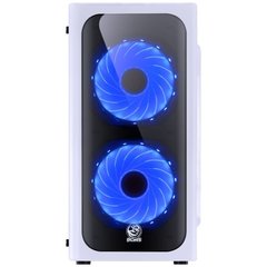 GABINETE MID-TOWER VENUS BRANCO COM 2 FANS LED AZUL LATERAL EM ACRÍLICO - VENBCAZ2FCA - comprar online