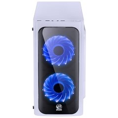 Imagem do GABINETE MID-TOWER VENUS BRANCO COM 2 FANS LED AZUL LATERAL EM ACRÍLICO - VENBCAZ2FCA