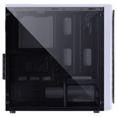 GABINETE MID-TOWER VENUS BRANCO COM 2 FANS LED AZUL LATERAL EM ACRÍLICO - VENBCAZ2FCA