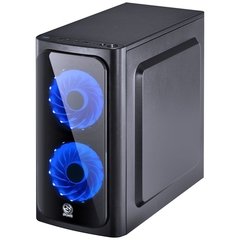 GABINETE MID-TOWER VENUS PRETO COM 2 FANS LED 7 CORES LATERAL EM ACRÍLICO - VENPT7C2FCA - loja online