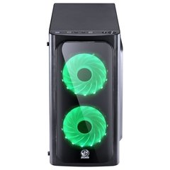 GABINETE MID-TOWER VENUS PRETO COM 2 FANS LED 7 CORES LATERAL EM ACRÍLICO - VENPT7C2FCA