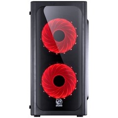 GABINETE MID-TOWER VENUS PRETO COM 2 FANS LED 7 CORES LATERAL EM ACRÍLICO - VENPT7C2FCA na internet