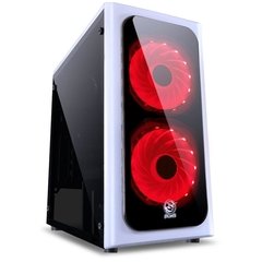 GABINETE MID-TOWER VENUS BRANCO COM 2 FANS LED 7 CORES LATERAL EM ACRÍLICO - VENBC7C2FCA - comprar online