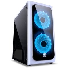 GABINETE MID-TOWER VENUS BRANCO COM 2 FANS LED 7 CORES LATERAL EM ACRÍLICO - VENBC7C2FCA - loja online