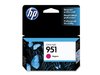 CARTUCHO DE TINTA OFFICEJET HP SUPRIMENTOS CN051AB HP 951 MAGENTA 8 ML