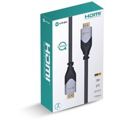 CABO HDMI 2.0 4K ULTRA HD 3D CONEXÃO ETHERNET BLINDADO EM NYLON 2 METROS - H20B-2 - loja online