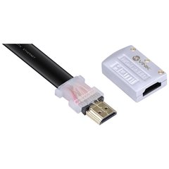 Imagem do CABO HDMI 2.0 4K ULTRA HD 3D CONEXÃO ETHERNET FLAT COM CONECTOR DESMONTÁVEL 5 METROS - H20FL-5