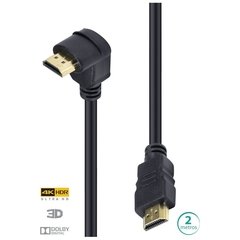 CABO HDMI 2.0 4K ULTRA HD 3D CONEXÃO ETHERNET COM 01 CONECTOR 90º 2 METROS - H2090-2